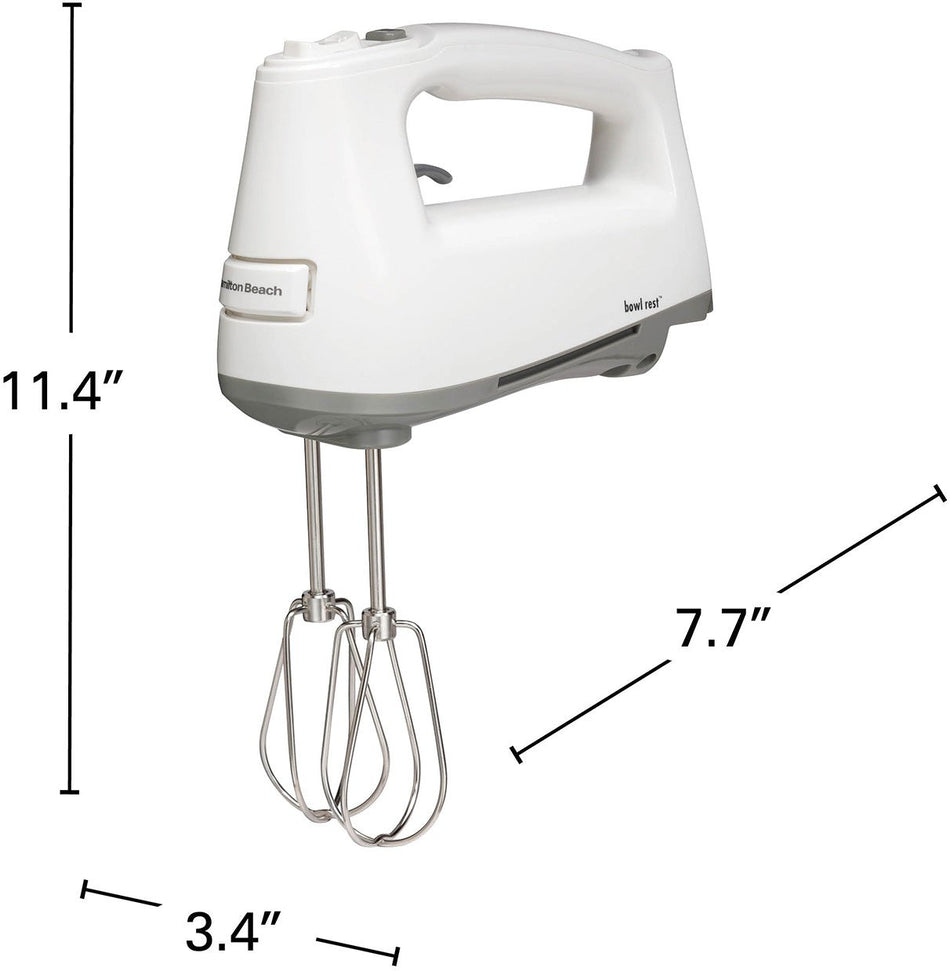 Hamilton Beach - 3 Speed Hand Mixer White - 62661