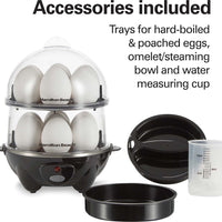 Hamilton Beach - 3-in-1 Egg Cooker with 14 Egg Capacity - 25508