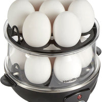 Hamilton Beach - 3-in-1 Egg Cooker with 14 Egg Capacity - 25508