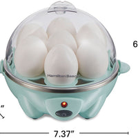 Hamilton Beach - 3-in-1 Egg Cooker with 7 Egg Capacity - 25504G
