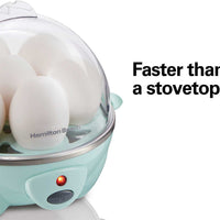 Hamilton Beach - 3-in-1 Egg Cooker with 7 Egg Capacity - 25504G