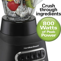 Hamilton Beach - 3-in-1 Electronic MultiBlend Kitchen System with Glass Jar, Travel Jar & Food Processor - 58176J