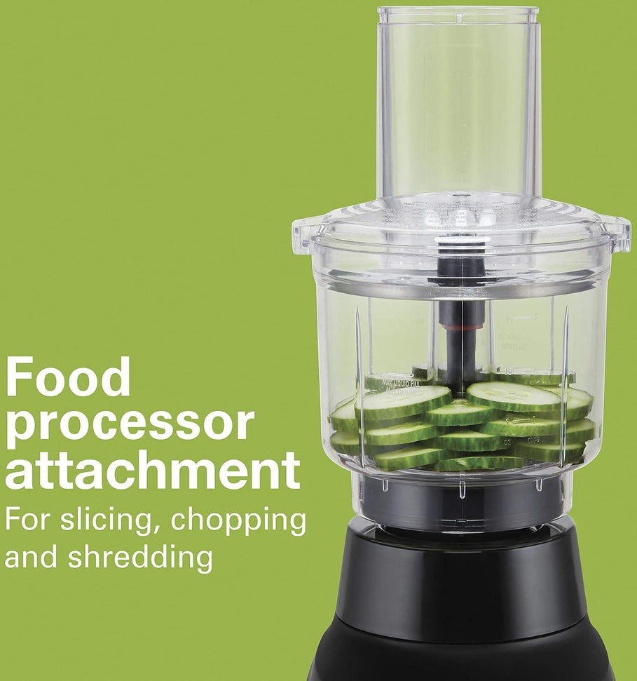 Hamilton Beach - 3-in-1 Electronic MultiBlend Kitchen System with Glass Jar, Travel Jar & Food Processor - 58176J