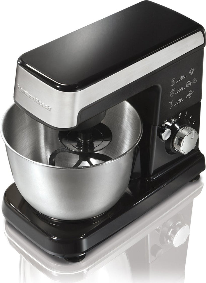 Hamilton Beach - 3.5 QT 6 Speed Stand Mixer with Stainless Steel Top - 63327 - DISCONTINUED