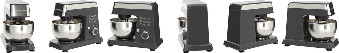 Hamilton Beach - 3.5 QT 6 Speed Stand Mixer with Stainless Steel Top - 63327 - DISCONTINUED