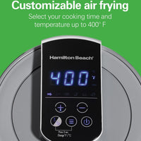 Hamilton Beach - 3.7 QT Digital Air Fryer Gray - 35051C