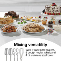 Hamilton Beach - 4 QT 6-Speed Stand/Hand Mixer - 64650