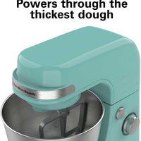 Hamilton Beach - 4 QT Aqua Blue 7 Speed Stand Mixer - 63387