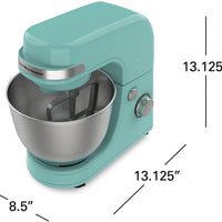 Hamilton Beach - 4 QT Aqua Blue 7 Speed Stand Mixer - 63387