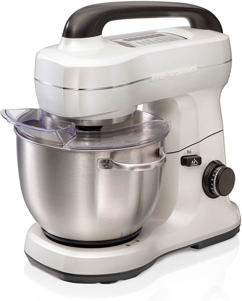 Hamilton Beach - 4 QT Pearly White 7 Speed Stand Mixer - 63398