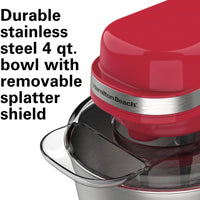 Hamilton Beach - 4 QT Red 7 Speed Stand Mixer - 63389G