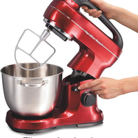 Hamilton Beach - 4 QT Red 7 Speed Stand Mixer - 63395G