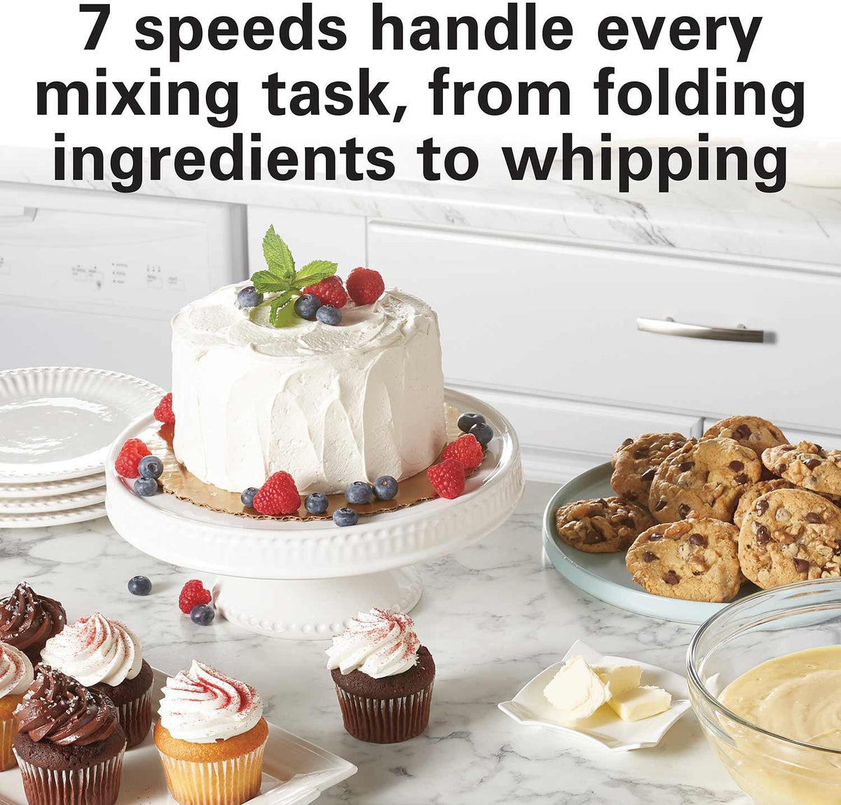 Hamilton Beach - 4 QT Rose 7 Speed Stand Mixer - 63386