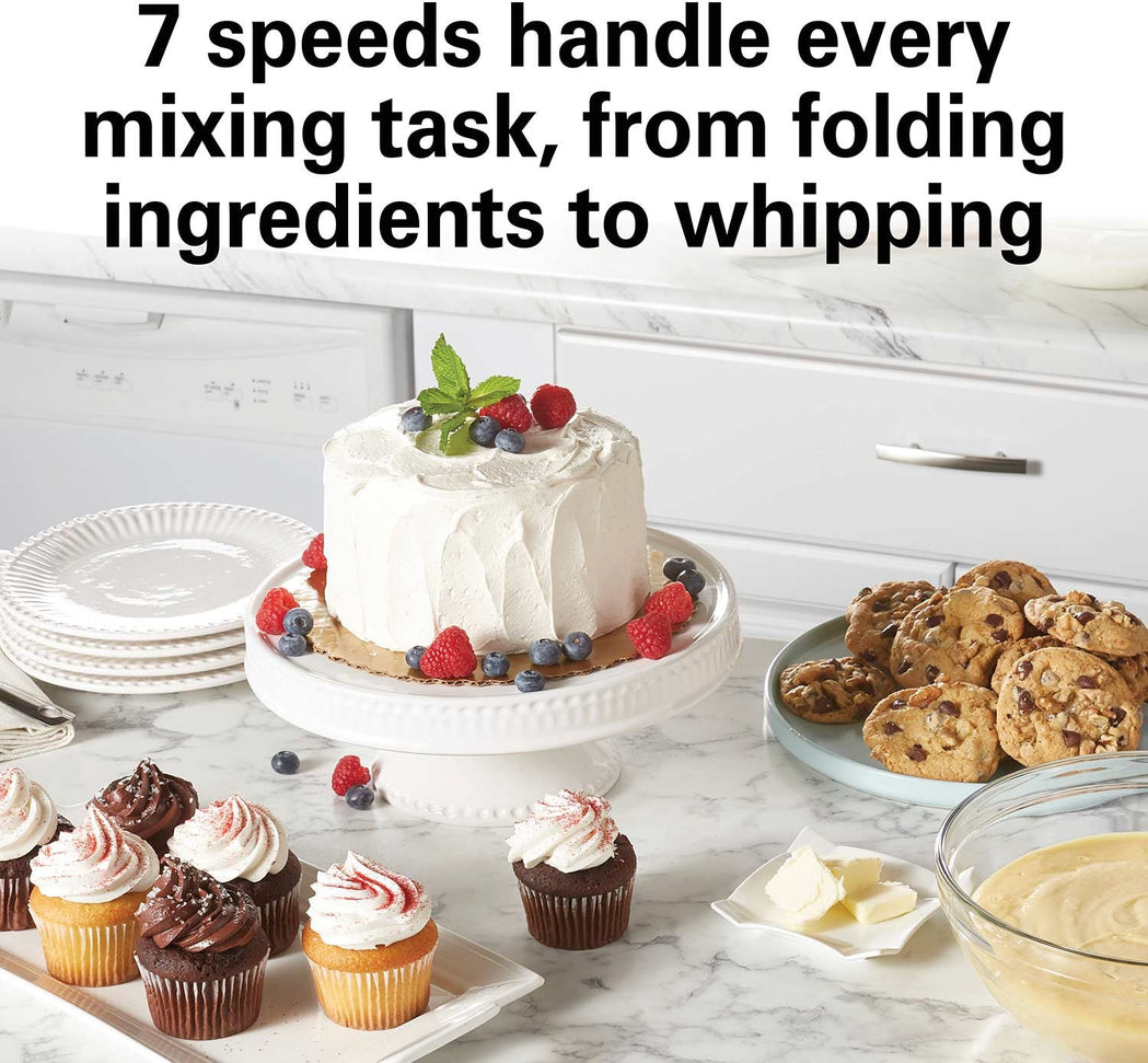 Hamilton Beach - 4 QT Silver 7 Speed Stand Mixer - 63385