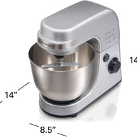 Hamilton Beach - 4 QT Silver 7 Speed Stand Mixer - 63385