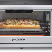 Hamilton Beach - 4 Slice Black and Silver Toaster Oven Multi-Function with Bake - 31260