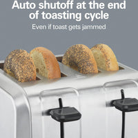 Hamilton Beach - 4 Slices Brushed Stainless Steel Toaster - 24910