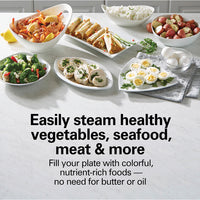 Hamilton Beach - 5.5 QT 2-Tier Digital Food Steamer - 37530MN