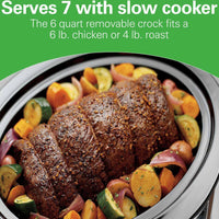 Hamilton Beach - 6 QT 2-in-1 Air Fry Slow Cooker - 33061