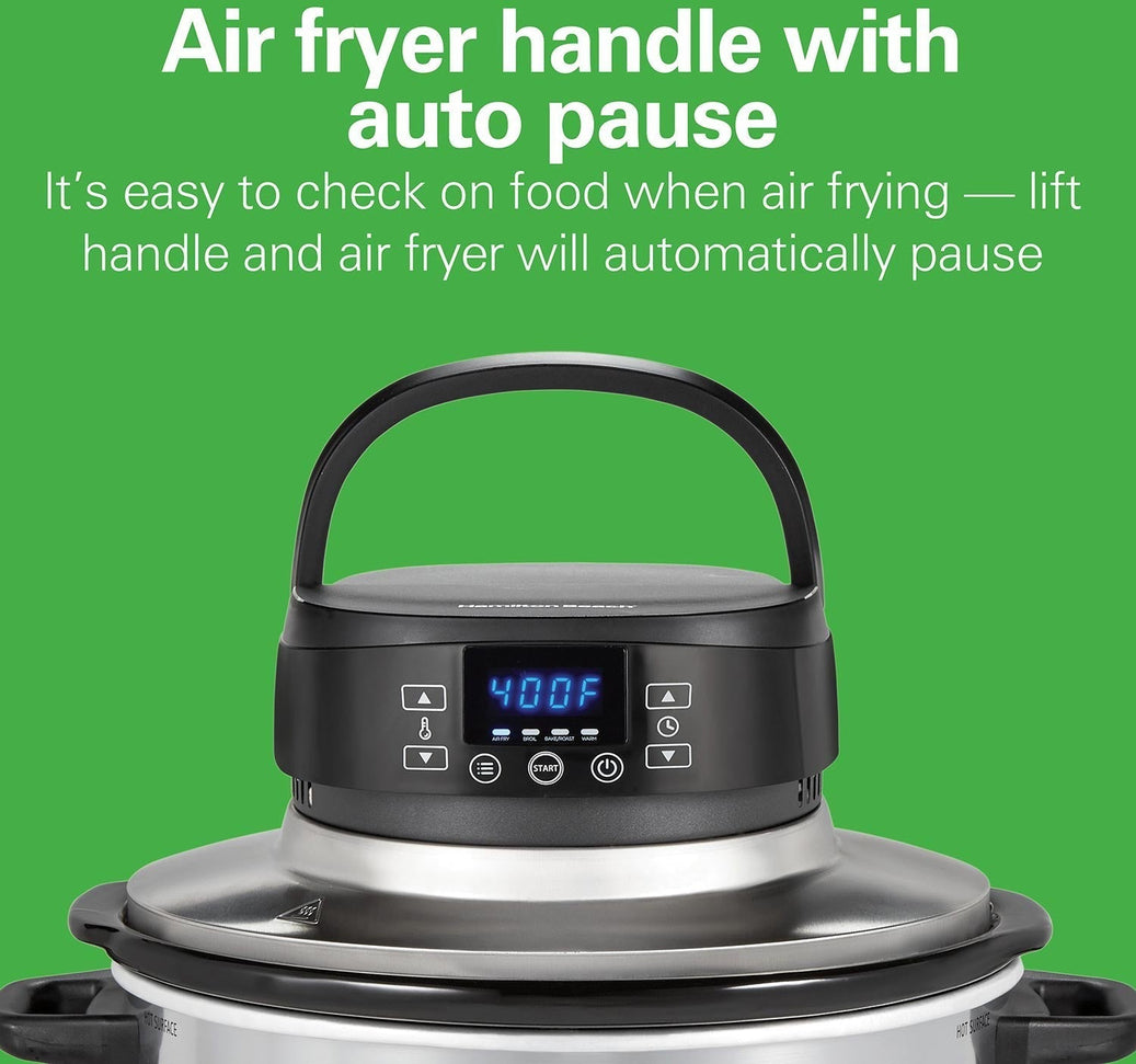 Hamilton Beach - 6 QT 2-in-1 Air Fry Slow Cooker - 33061