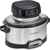Hamilton Beach - 6 QT 2-in-1 Air Fry Slow Cooker - 33061
