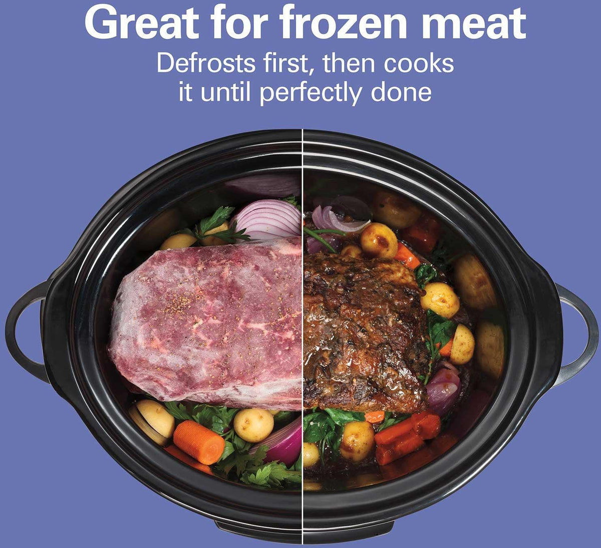 Hamilton Beach - 6 QT Programmable Defrost Slow Cooker - 33768G