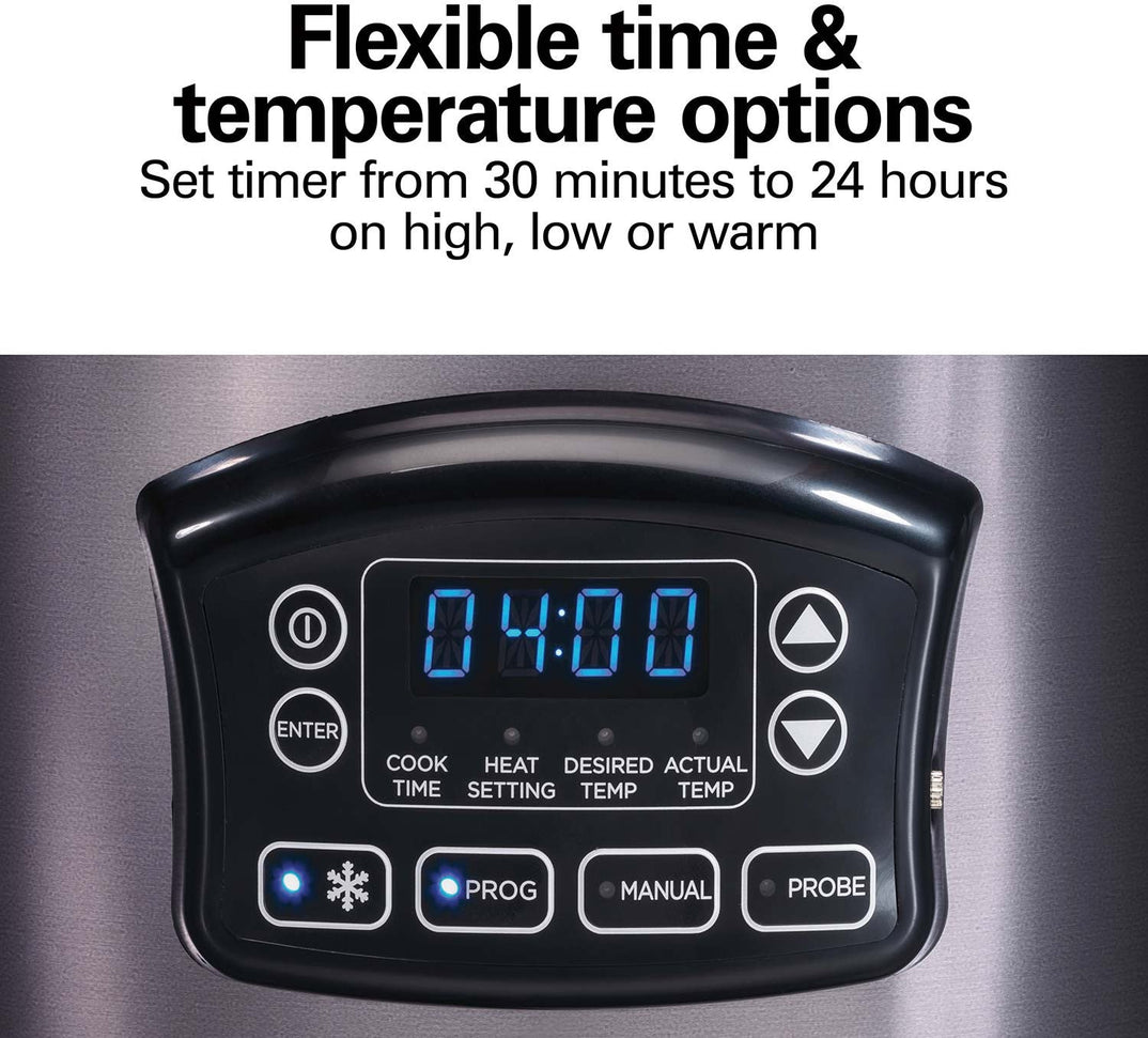 Hamilton Beach - 6 QT Programmable Defrost Slow Cooker - 33768G
