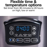 Hamilton Beach - 6 Quart Programmable Defrost Slow Cooker - 33768