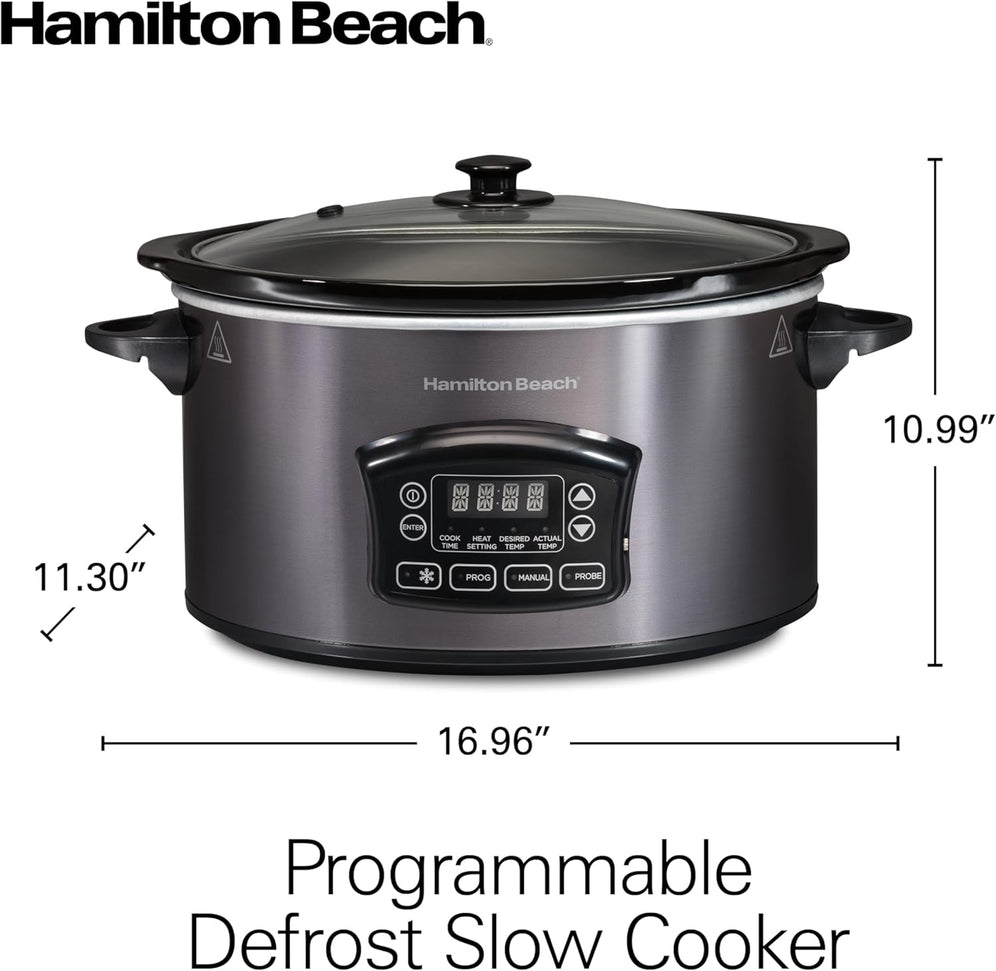 Hamilton Beach - 6 Quart Programmable Defrost Slow Cooker - 33768