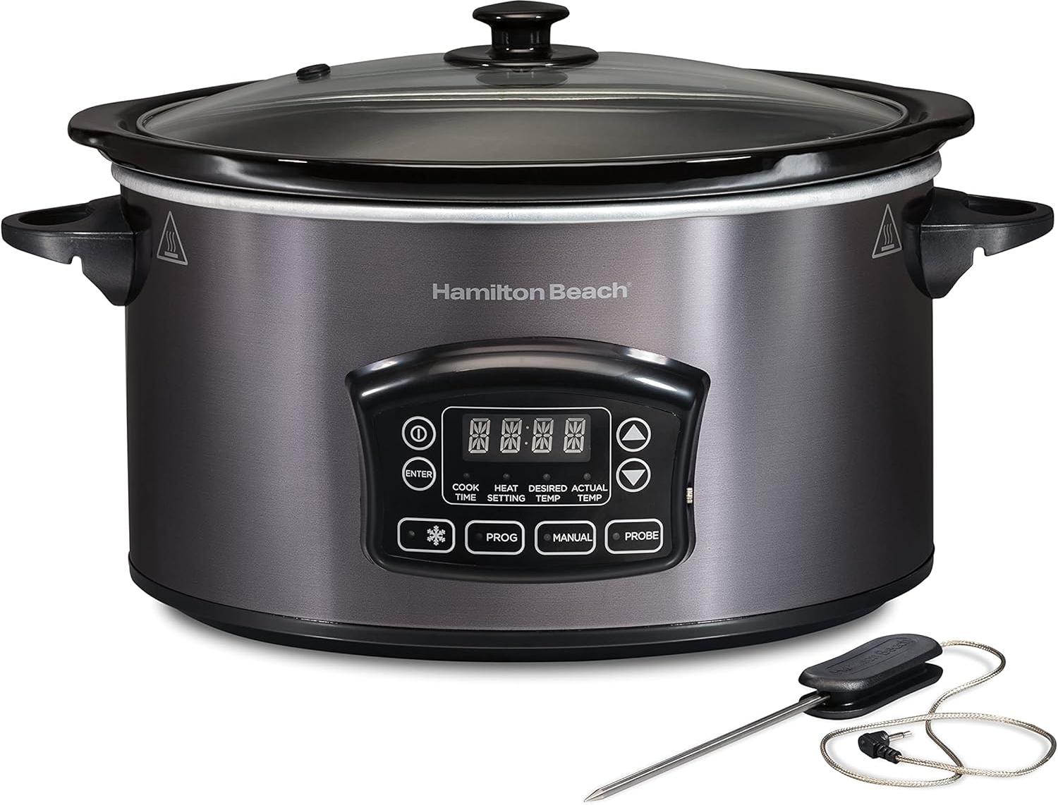 Hamilton Beach - 6 Quart Programmable Defrost Slow Cooker - 33768