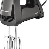 Hamilton Beach - 6 Speed Black Hand Mixer with Quick Burst™ and Snap-On Case - 62690F