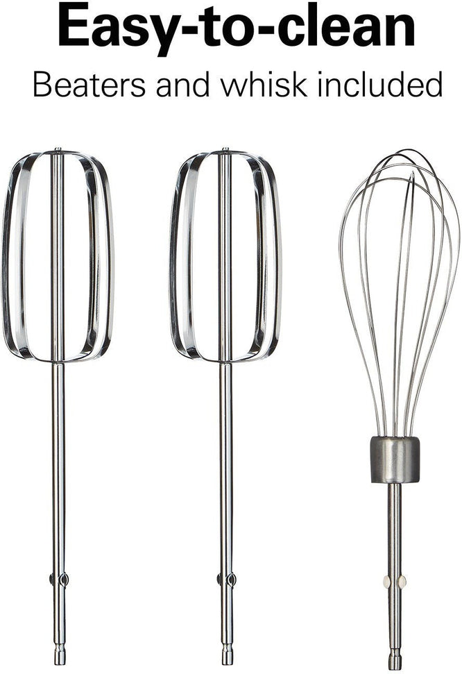 Hamilton Beach - 6 Speed Hand Mixer with Quick Burst and Snap-On Case - 62690FG