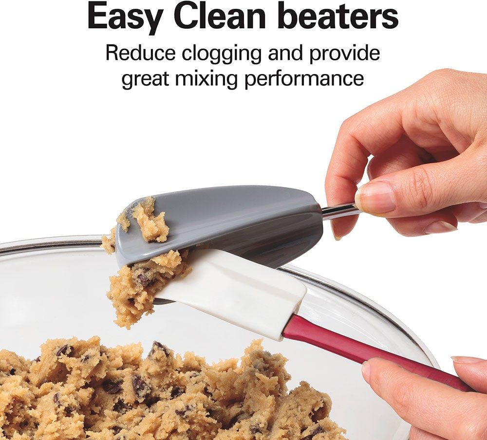 Hamilton Beach - 6 Speed Hand Mixer with Snap On Case Black - 62639C