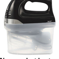 Hamilton Beach - 6 Speed Hand Mixer with Snap On Case Black - 62639C