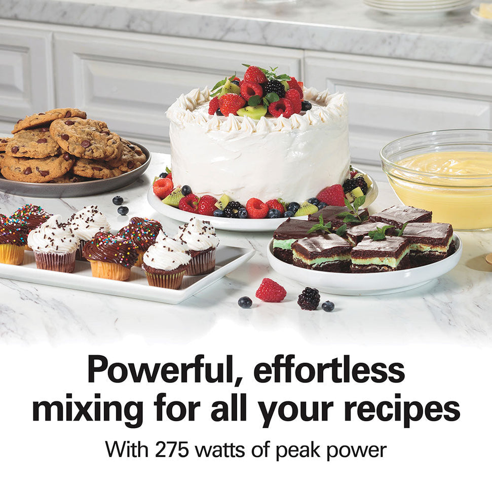 Hamilton Beach - 6 Speed Hand Mixer with Snap On Case Black - 62639C