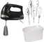 Hamilton Beach - 6 Speed Hand Mixer with Snap On Case Black - 62639C