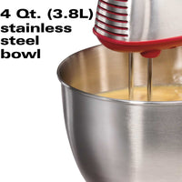 Hamilton Beach - 6 Speed Red Classic Stand Mixer - 64654