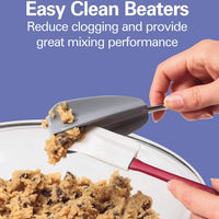 Hamilton Beach - 6 Speed White Hand Mixer with Easy Clean Beaters and Snap-On Case - 62636