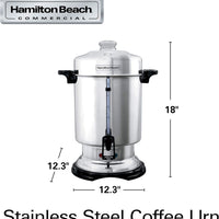 Hamilton Beach - 60 Cup Commercial Stainless Steel Coffee Urn - D50065R