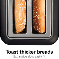 Hamilton Beach - 6.5” Slots 2 Slice Toaster with Sure-Toast Technology - 22996