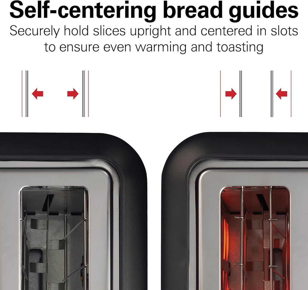 Hamilton Beach - 6.5” Slots 2 Slice Toaster with Sure-Toast Technology - 22996