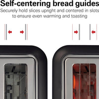 Hamilton Beach - 6.5” Slots 2 Slice Toaster with Sure-Toast Technology - 22996