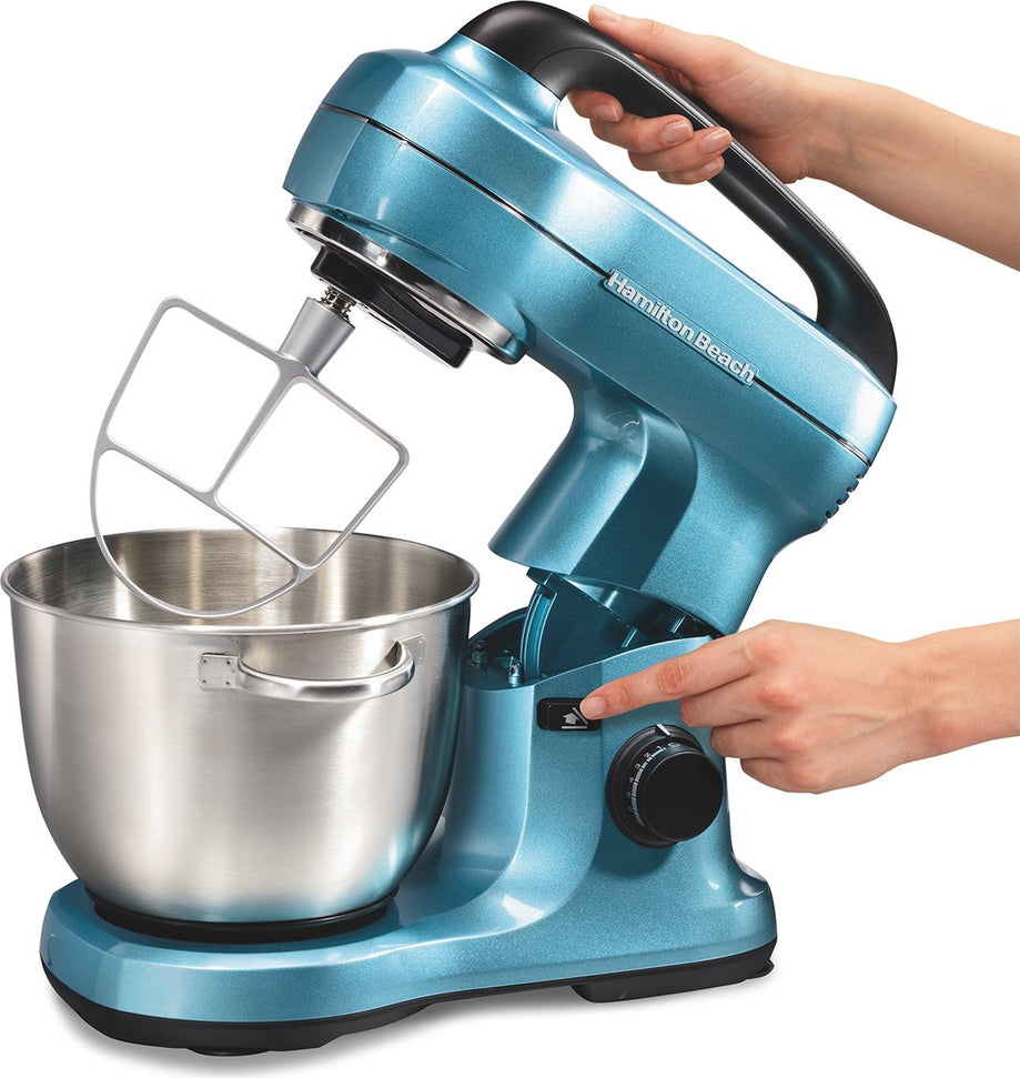 Hamilton Beach - 7 Speed 4 QT Blue Stand Mixer - 63393 - DISCONTINUED
