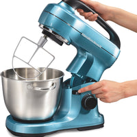 Hamilton Beach - 7 Speed 4 QT Blue Stand Mixer - 63393 - DISCONTINUED