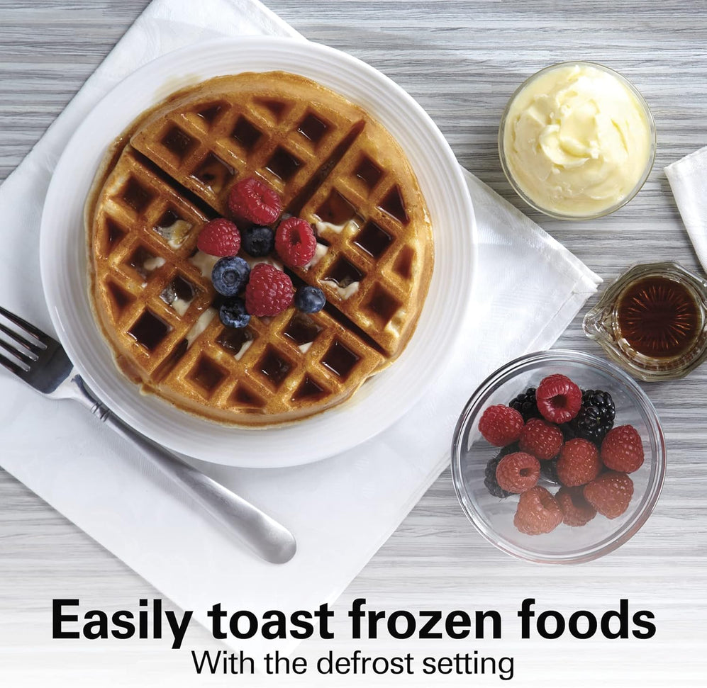 Hamilton Beach - 7.5" Black Extra-Wide Slot 2-Slice Toaster - 22633V