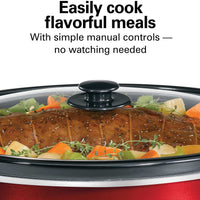 Hamilton Beach - 8 QT Slow Cooker Red - 33184
