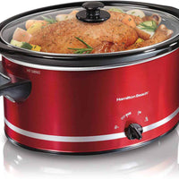 Hamilton Beach - 8 QT Slow Cooker Red - 33184