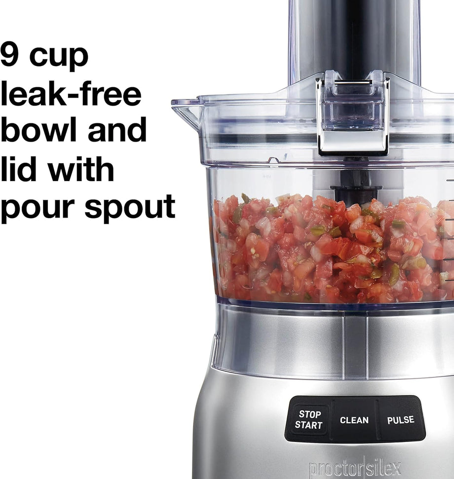 Hamilton Beach - 9 Cup Silver Quick Clean™ Food Processor - 70810