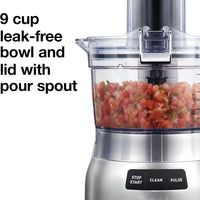 Hamilton Beach - 9 Cup Silver Quick Clean™ Food Processor - 70810