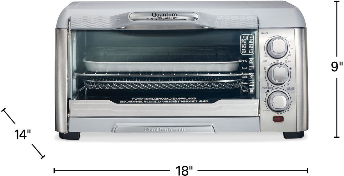 Hamilton Beach - Air Fryer Toaster Oven with Quantum Air Fry Technology - 31350G